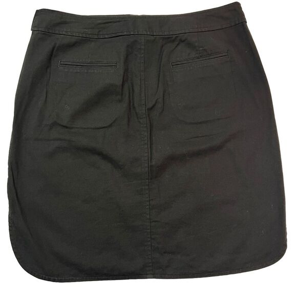 Talbots Women's‎ Size 10P Black Stretch Cotton Blend Tie Waist Utility Skirt - Picture 2 of 9